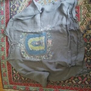 Magnolia Pearl linen pull over  NWOT OSFM